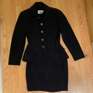 Classic Tadashi Suit w/ Rhinestone & Gold buttons